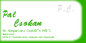 pal csokan business card